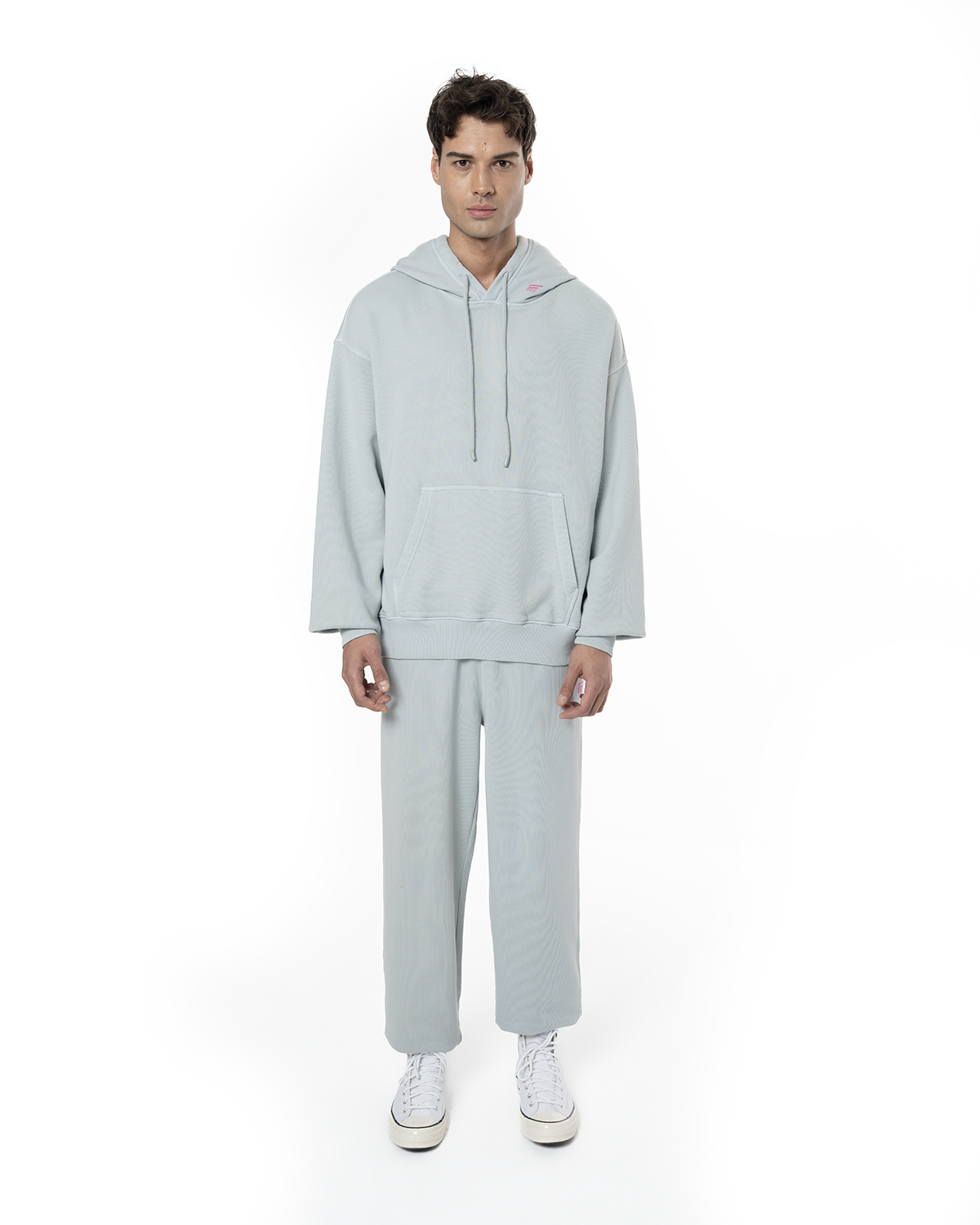 Erkek Relaxed Fit Fm Icon Nakişli Jogger - Mavi