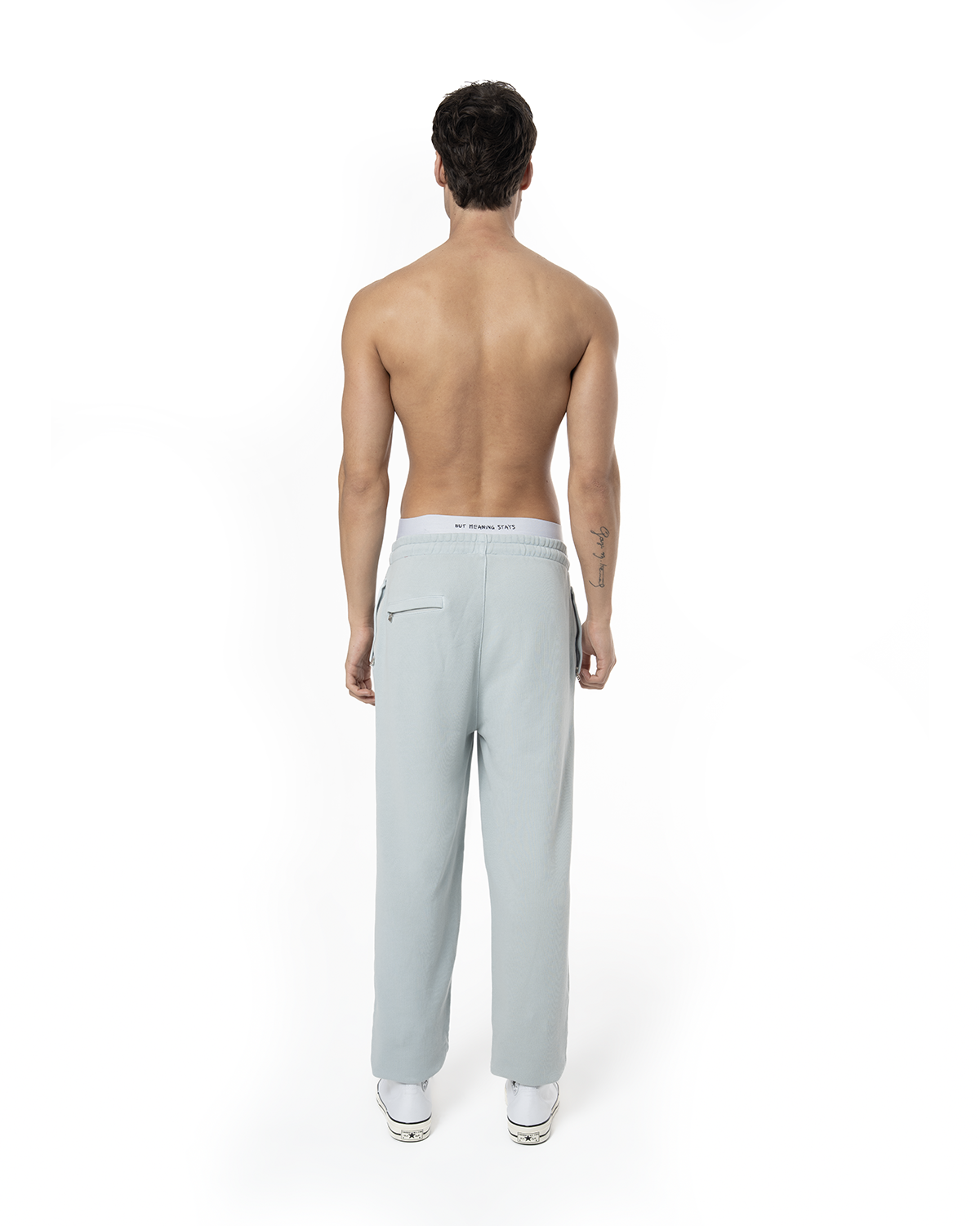 Erkek Relaxed Fit Fm Icon Nakişli Jogger - Mavi