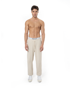 Erkek Relaxed Fit Fm Icon Nakişli Jogger - Bej