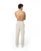 Erkek Relaxed Fit Fm Icon Nakişli Jogger - Bej