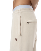 Erkek Relaxed Fit Fm Icon Nakişli Jogger - Bej