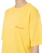 Kadin Oversize 2000'S Puff Baskili TiŞört - Neon Sari