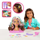 Jfg82 Barbie Saç Tasarımı Büstü - Kahverengi Saçlı
