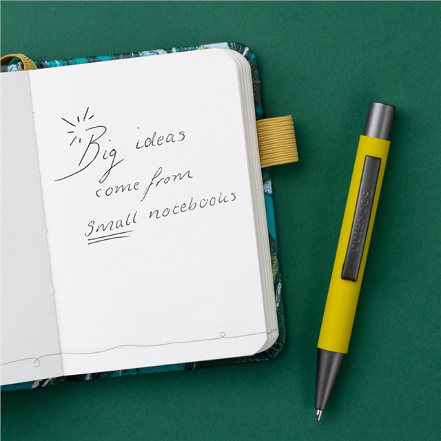 If Bookaroo A7 Mor Turkuaz Defter+Kalem Çiçekli 38208