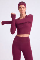 Bağlamalı Crop Kesim Ellen Bolero Bordo