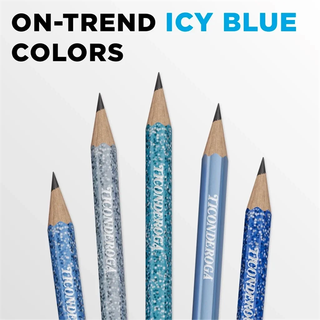 Dixon Ticonderoga The World'S Best Pencil Arctic Blue ( Soft ) 10'Lu Kurşun Kalem