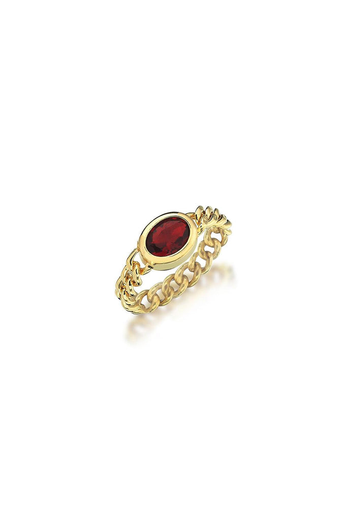 Jurome | Elips Red Chain Ring 1 | Milagron