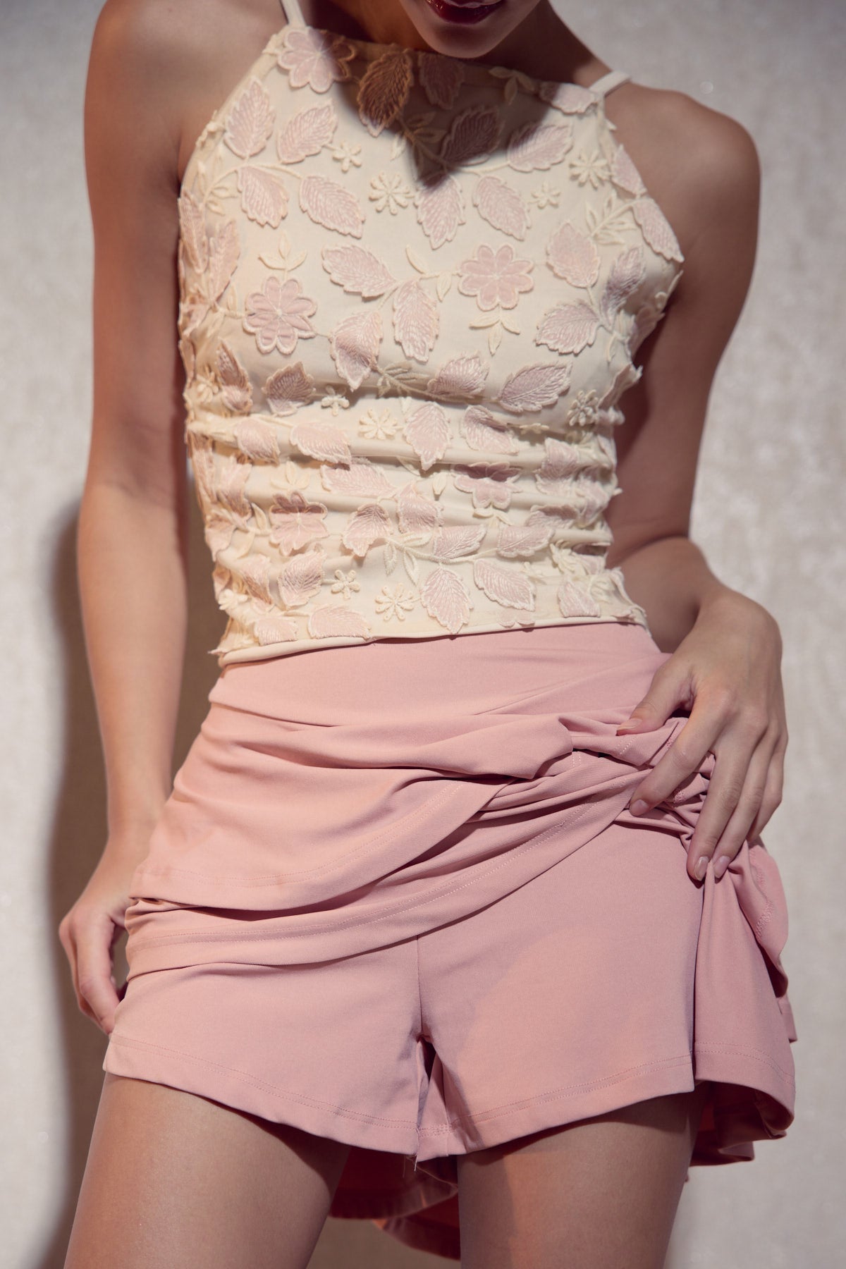 Ella Şort Etek | Pembe