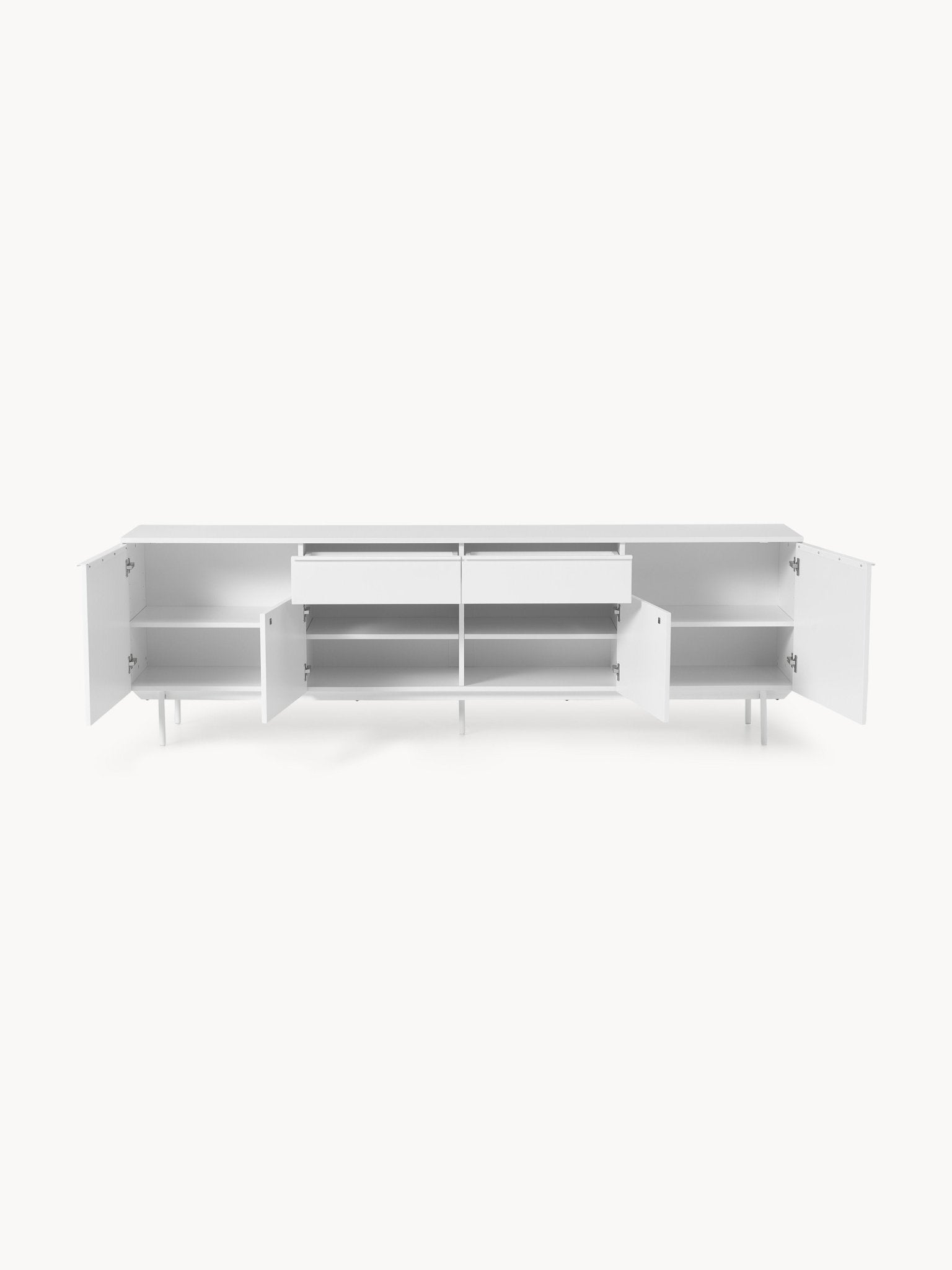 Elona 240 Cm Büyük Konsol Mat Beyaz Modern Tasarım