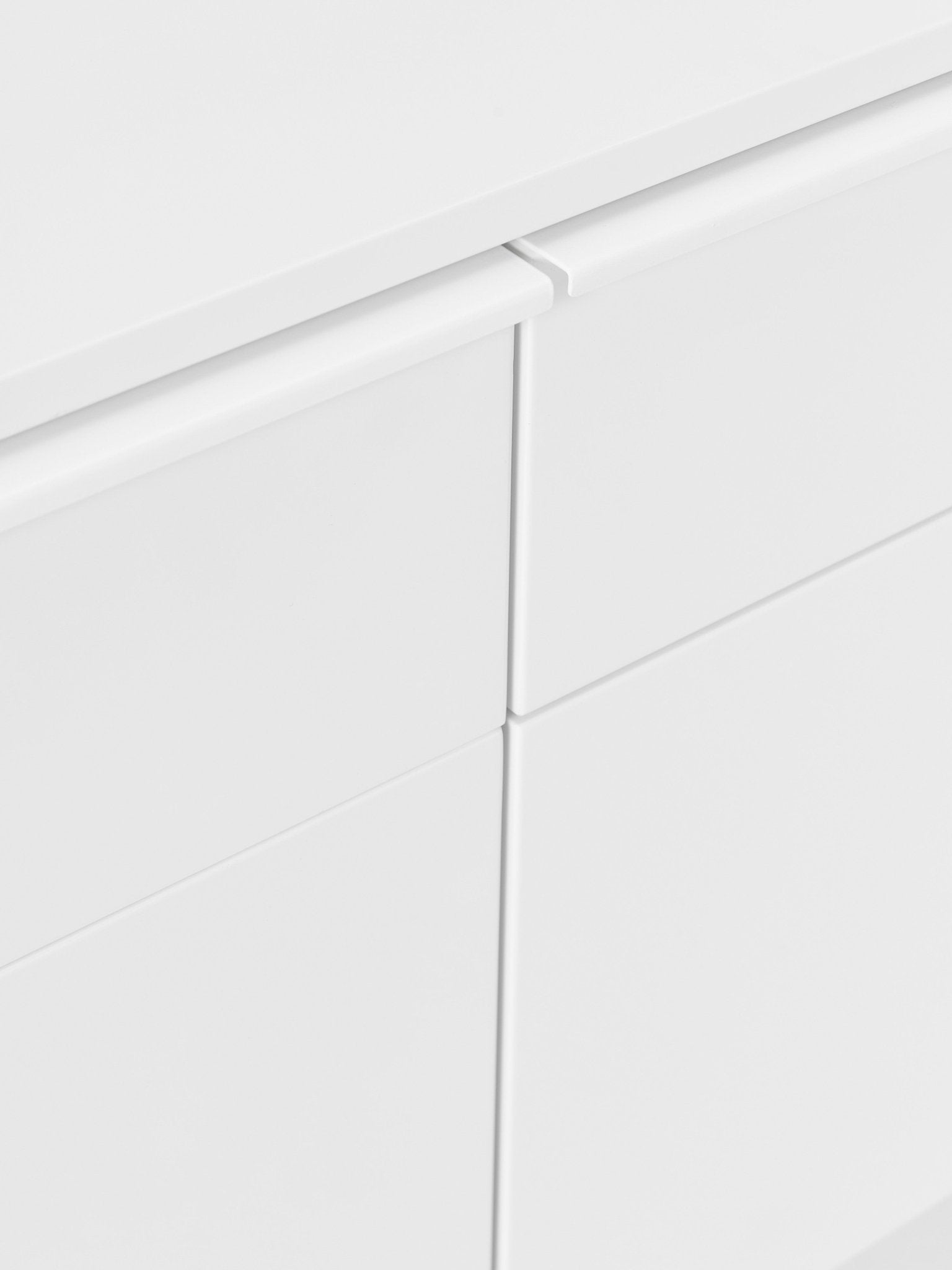 Elona 240 Cm Büyük Konsol Mat Beyaz Modern Tasarım