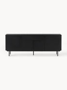 Elona Modern Minimalist Dresuar, Mat Siyah, 200 Cm