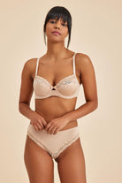 Amarelle-Emma Ten Balenli Dantelli Dolgulu Yarım Kap Sütyen-Sütyen-1-Milagron.com