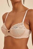 Amarelle-Emma Ten Balenli Dantelli Dolgulu Yarım Kap Sütyen-Sütyen-4-Milagron.com