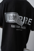 Erkek Respire X Itsbyzey Baskılı Oversize T-Shirt Siyah