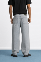 Erkek Washed Baggy Pantolon Buz Mavi