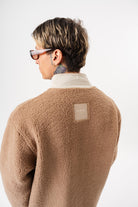 Erkek Zip Oversize Teddy Ceket Kahve
