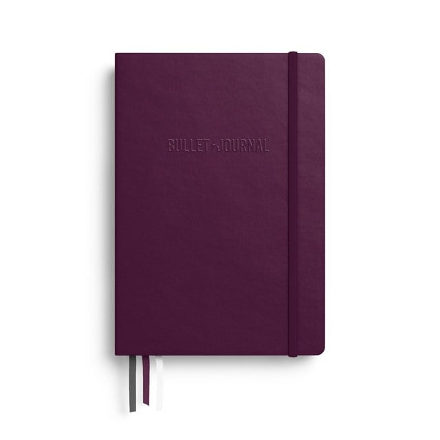 Leuchtturm 1917 Bullet Journal , Orta Boy (A5), Sert Kapak, 206 Numaralı Sayfa Noktalı Defter Purple 400425