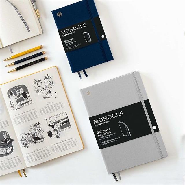 Leuchtturm1917 X Monocle Limited Edition Defter B6, Yumuşak Kapak, 128 Noktalı Sayfa Navy 363361