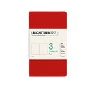 Leuchtturm1917 Jottbook Pur A6 64 Numaralandırılmış Sayfa Düz 3'Lü Paket Defter Cherry 400713