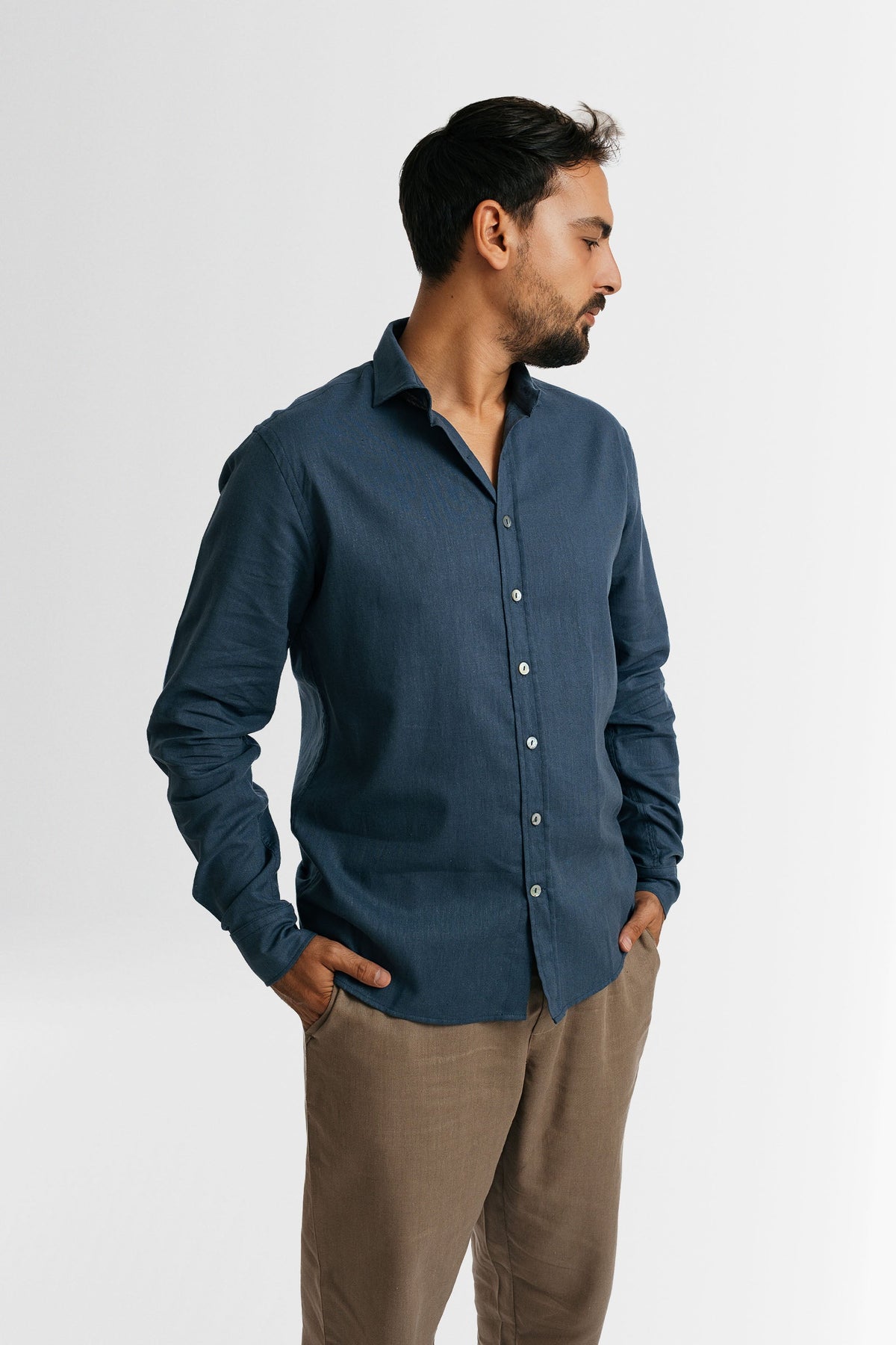Floma Erkek Keten Gömlek – Lonse Linen
