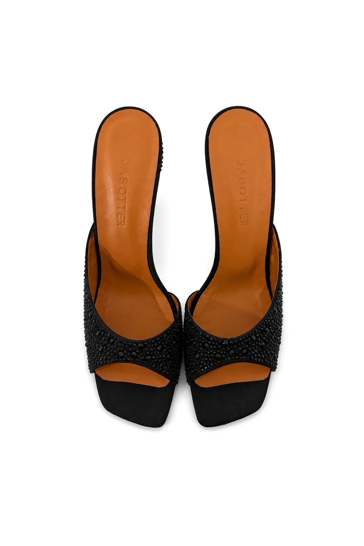 Florenza Saten Taşlı 10 Cm Topuklu Terlik