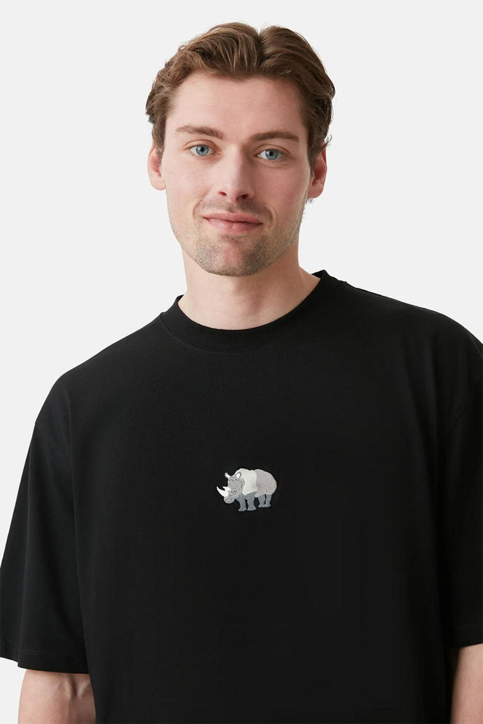 WWF Market | Gergedan Oversize T-shirt - Siyah 3 | Milagron