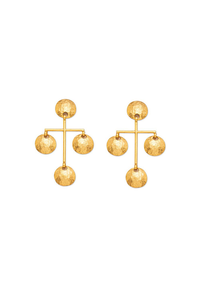 Dieci Dita | Gold Ornament Earring | Milagron