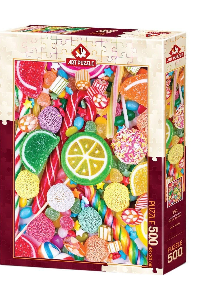 Art Puzzle Renkli Şekerler / 500 Parça Puzzle | Milagron 