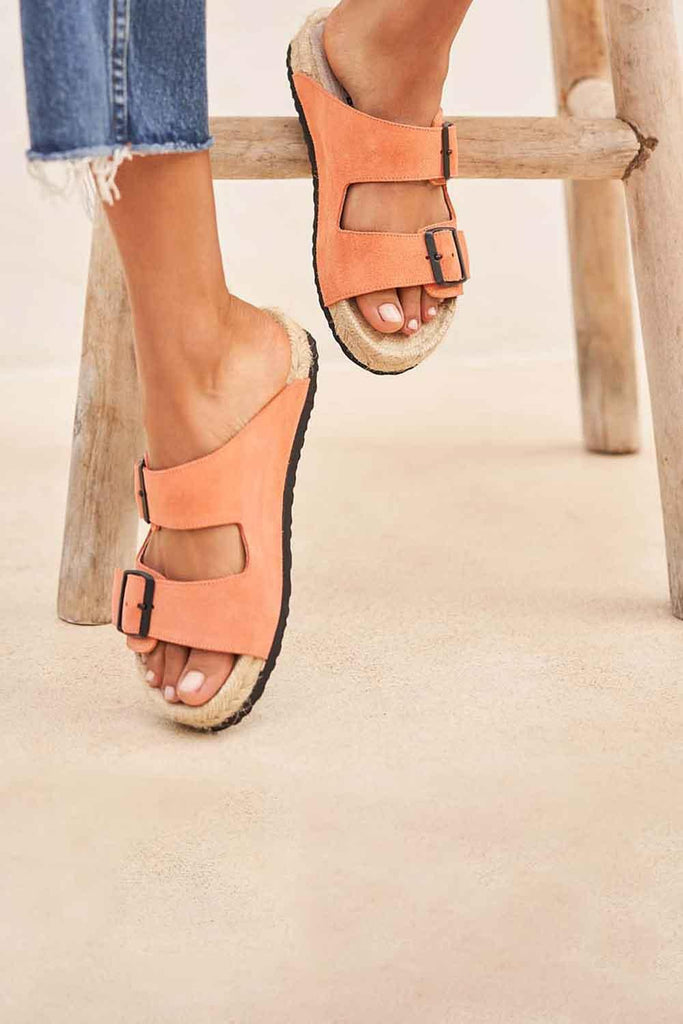 Manebi | Hamptons Nordic Sandals Apricot | Milagron