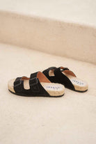 Manebi | Hamptons Nordic Sandals Black 1 | Milagron