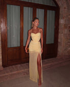 Fainthearted Dress In Butter Yellow