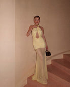 Forbidden Fruit Dress In Butter Yellow