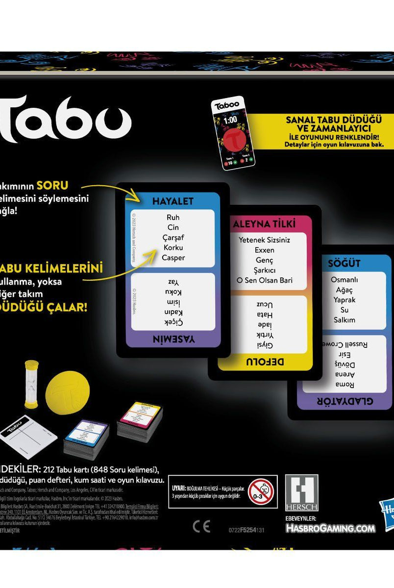 Tabu Hasbro Gaming Tabu +13 Yaş Kutu Oyunları | Milagron 