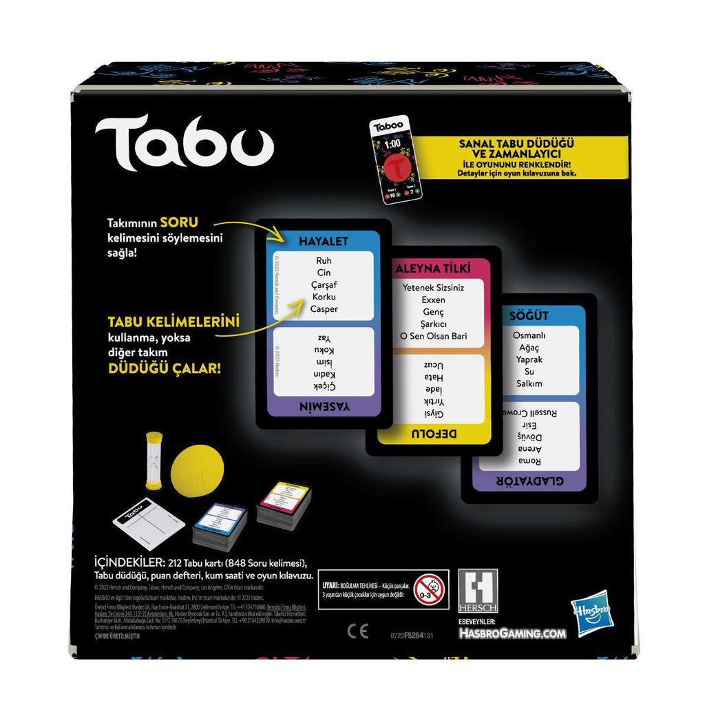 Tabu Hasbro Gaming Tabu +13 Yaş Kutu Oyunları | Milagron 