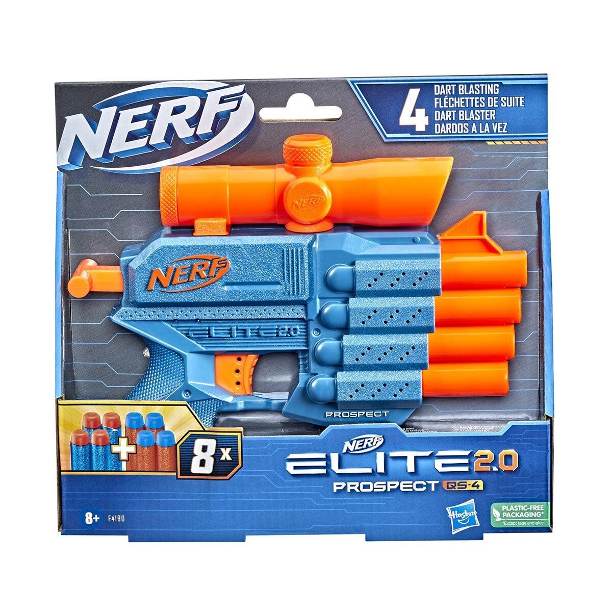 F4190 Nerf Elite 2.0 Prospect Qs-4 +8 Yaş