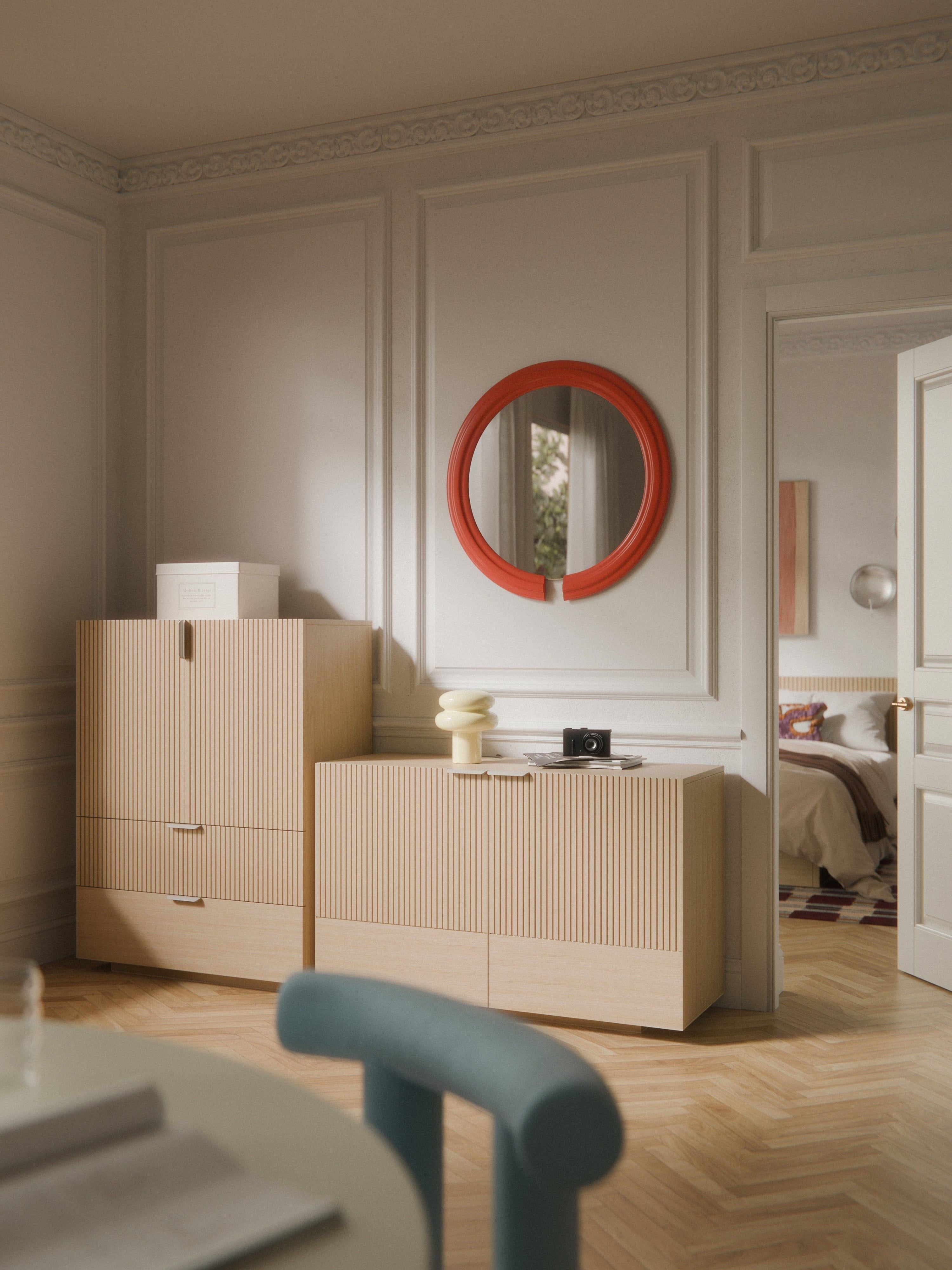 Sato Ahşap Dressoir Modern Minimalist Tasarım 120 Cm