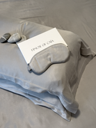 Göz Maskesi -Gümüş Gri Vegan Silk®