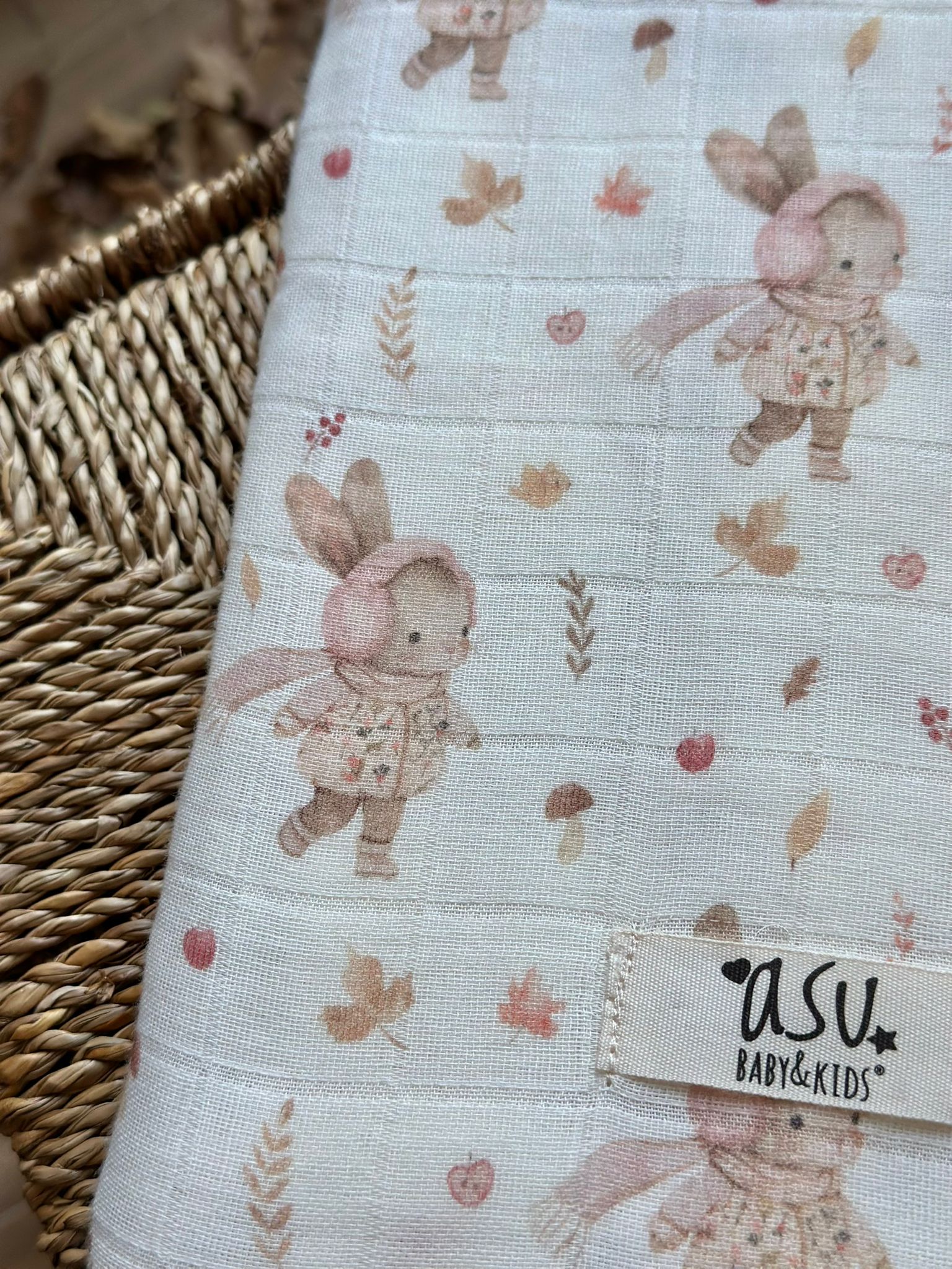 Asu Baby&Kids Organik Pamuk Müslin Ponpony