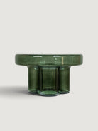 Vetrova Green Yuvarlak Cam Yan Sehpa-L