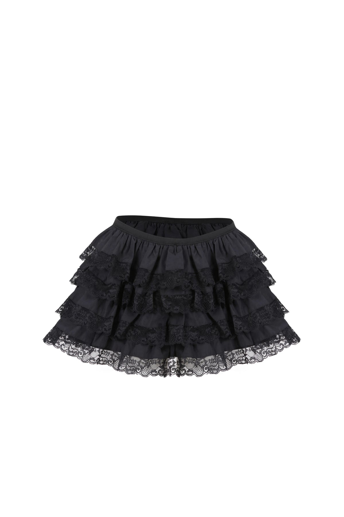 Monaco Skirt Dantel Detaylı Şortlu Mini Etek