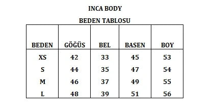 İNca Halter Yaka Body