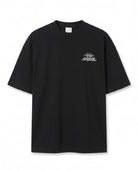 Graffiti Baskılı Siyah Oversize T-Shirt