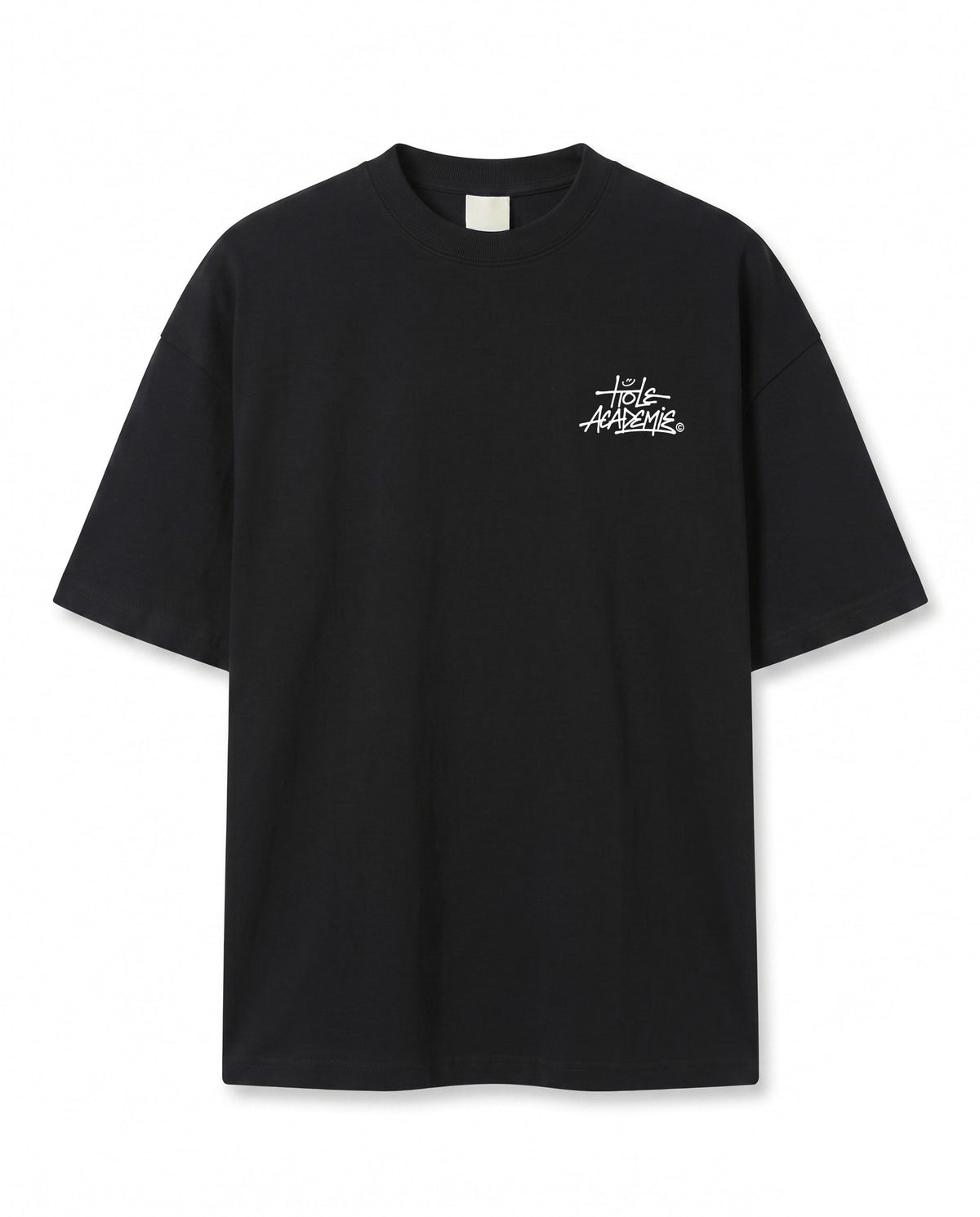 Graffiti Baskılı Siyah Oversize T-Shirt