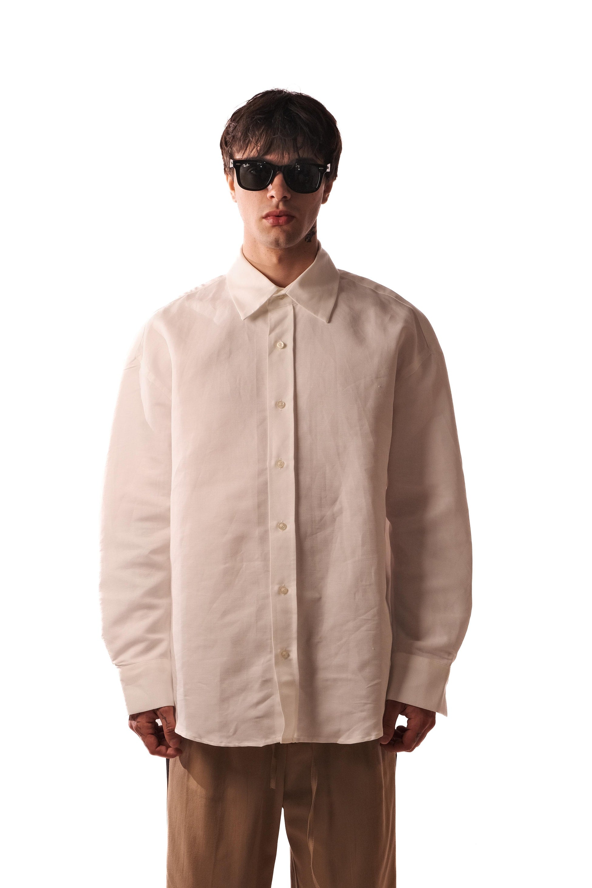 Tlg Keten Oversize Gömlek