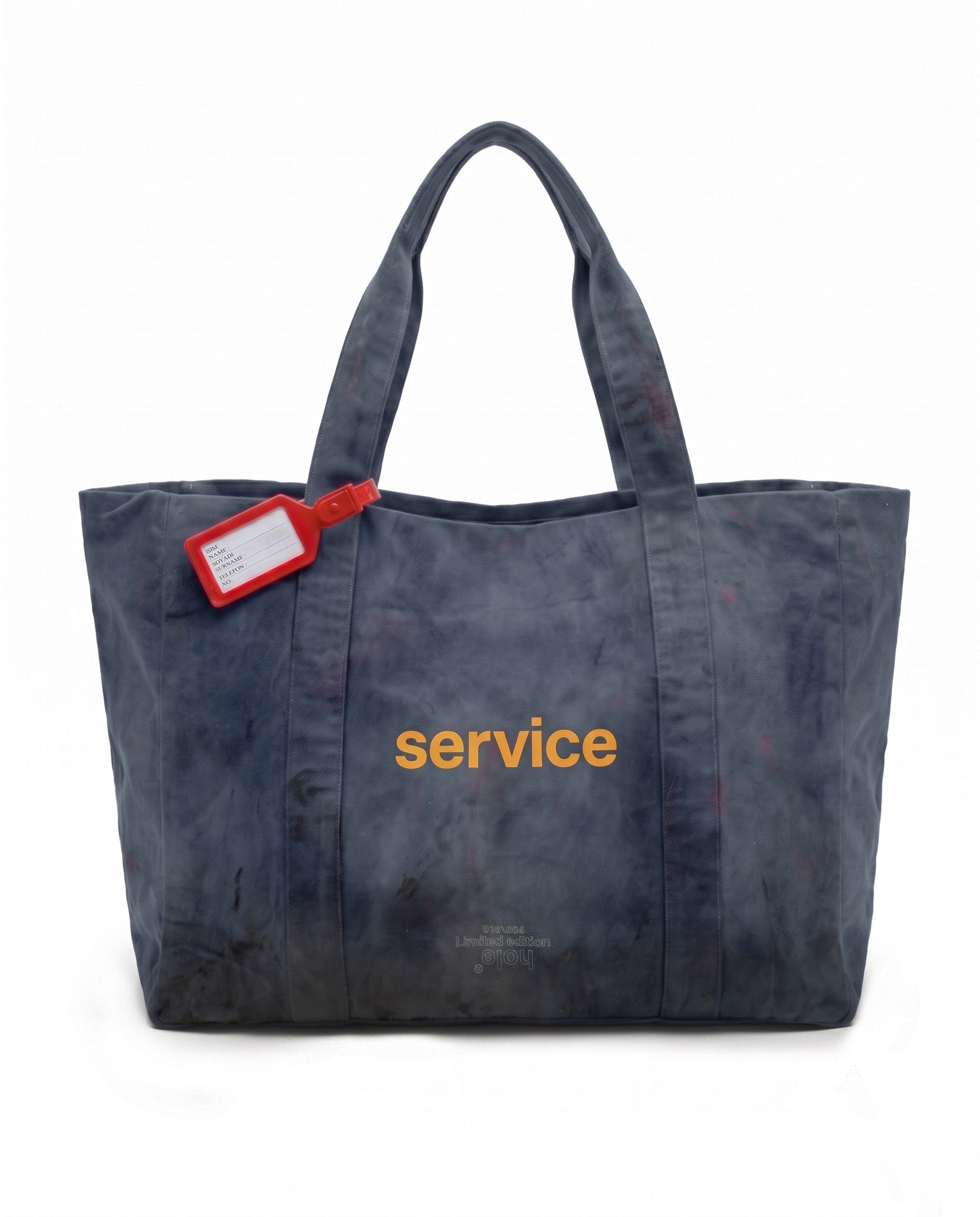 Limited Edition Eskitme Mavi Tote Çanta - 004/016