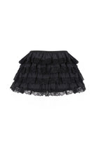Monaco Skirt Dantel Detaylı Şortlu Mini Etek