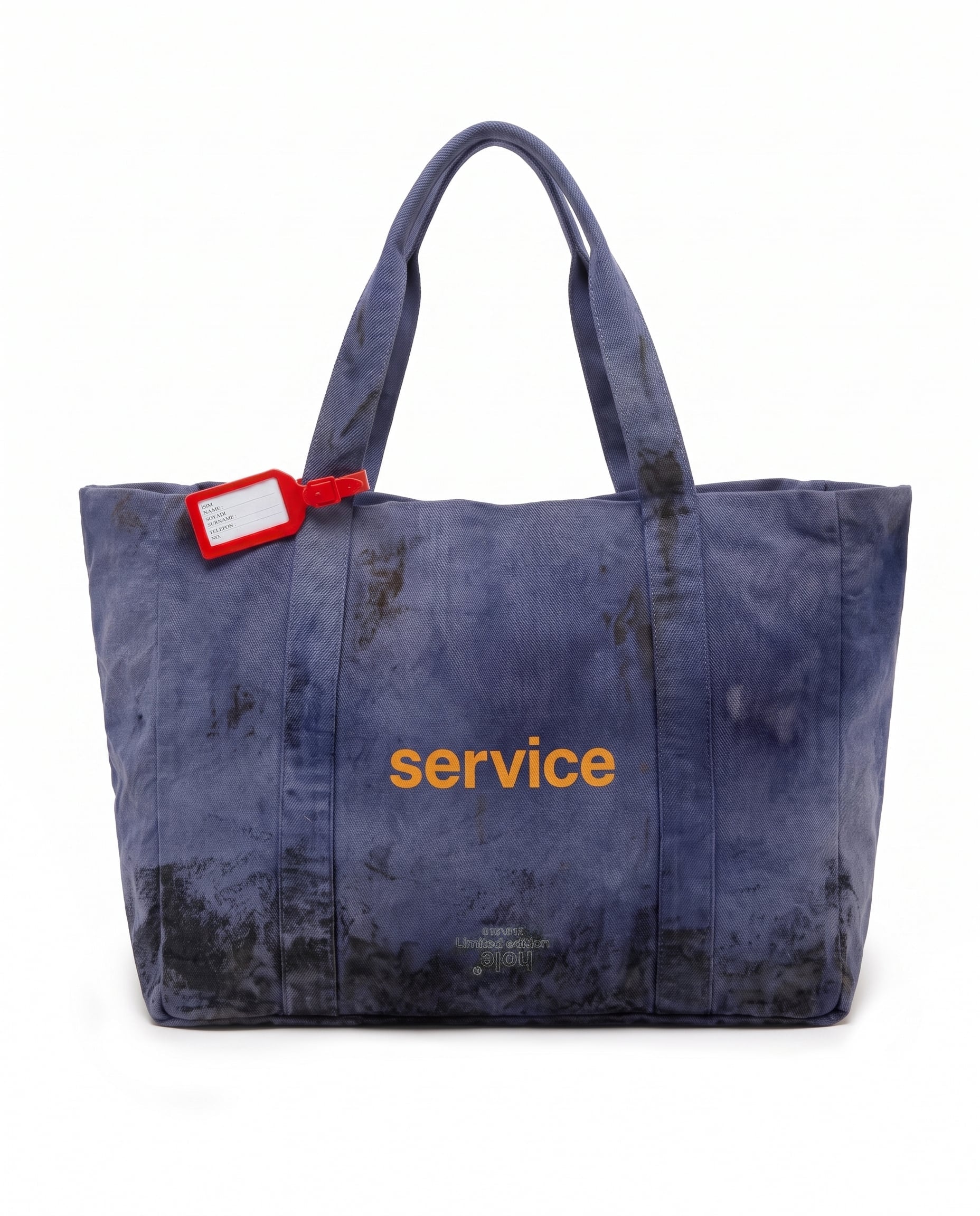 Limited Edition Eskitme Mavi Tote Çanta - 012/016
