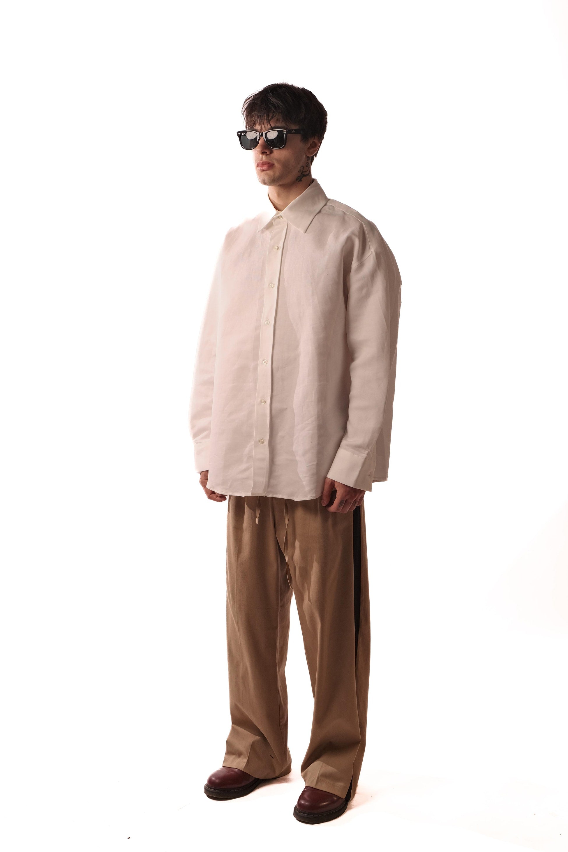 Tlg Keten Oversize Gömlek