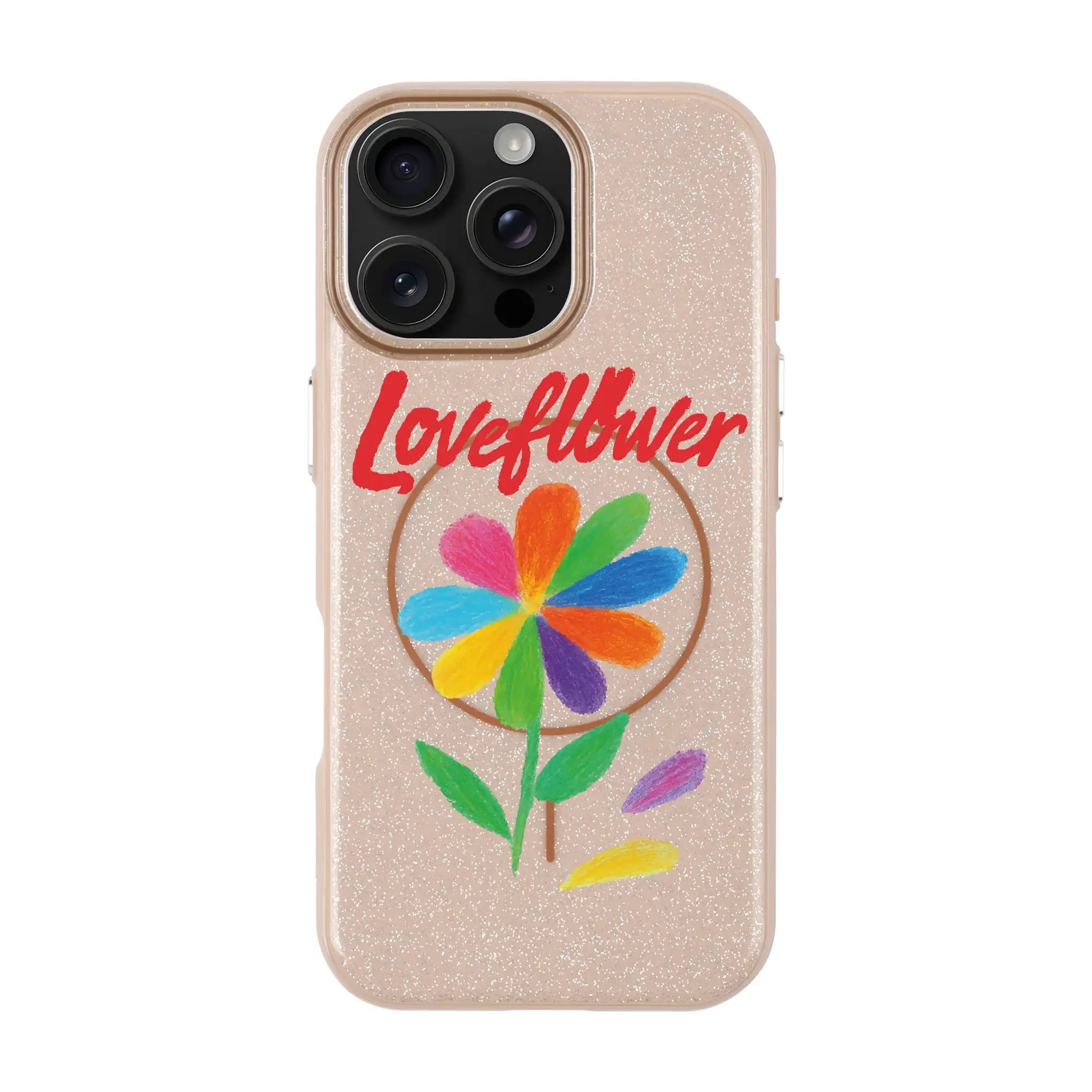 Love Flower-Radiant Kılıf Magsafe Özellikli - Iphone 16 Pro Max