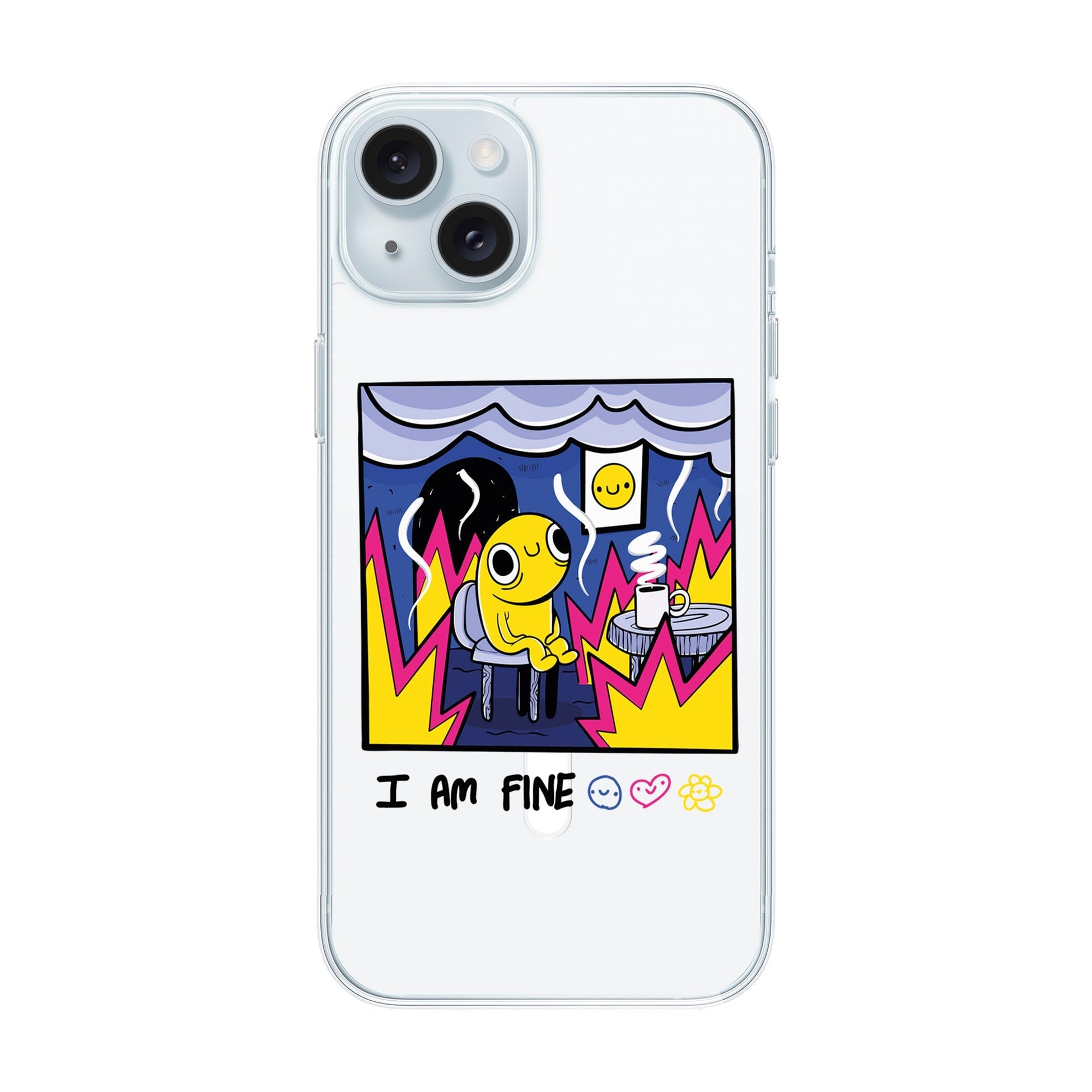 I Am Fine-Solid Kılıf Magsafe Özellikli - Iphone 15 Plus